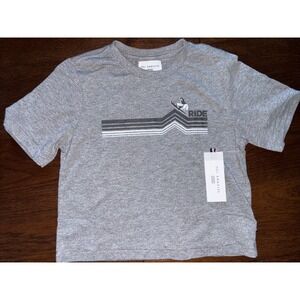 sol angeles Ride Short Sleeve t-shirt Kids Ski Gray Boys 12 NWT Heather Heat $46